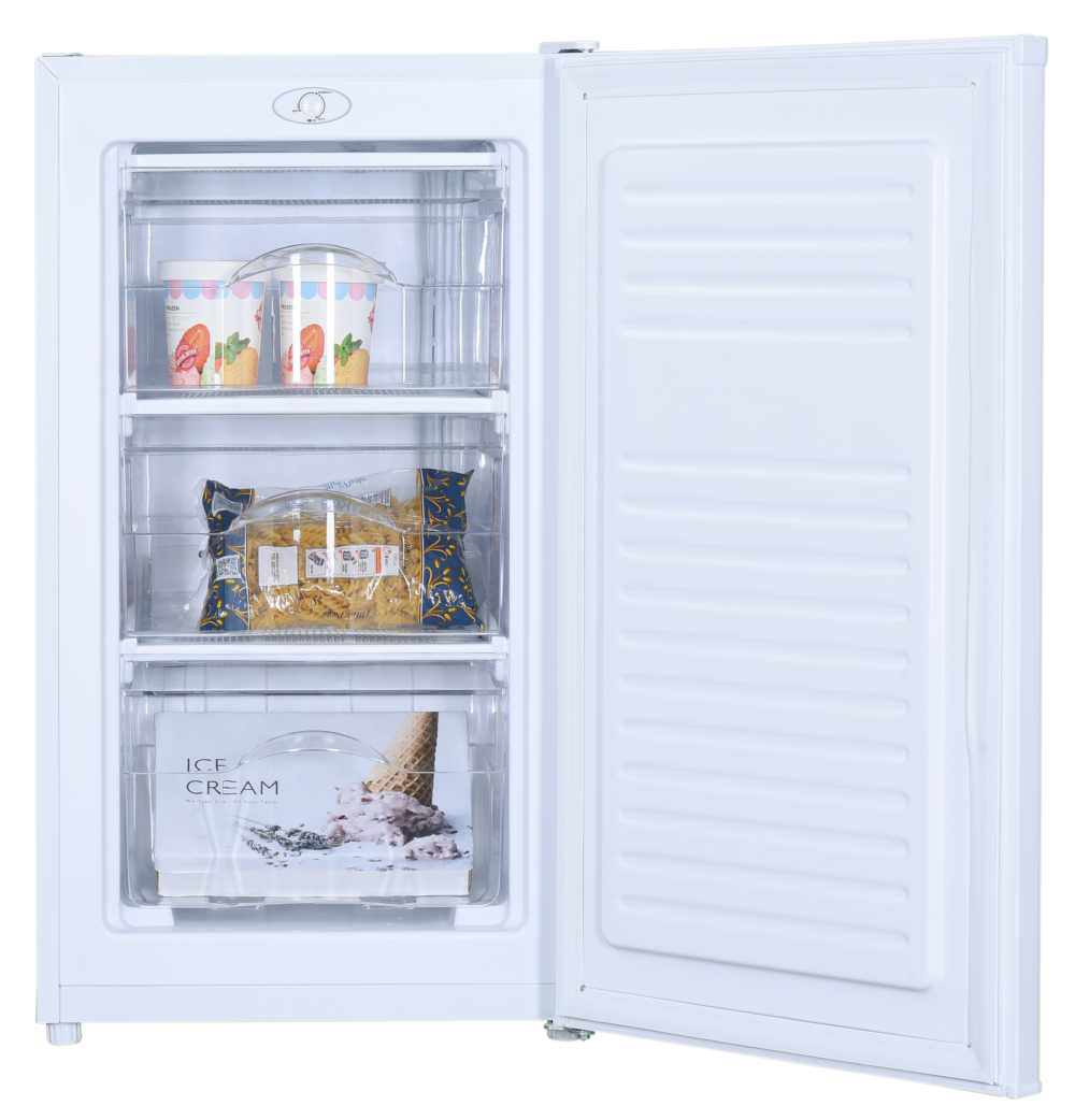 Kismile Congelador pequeño, mini congelador independiente con puerta  reversible y estante extraíble y control de temperatura ajustable,  congelador